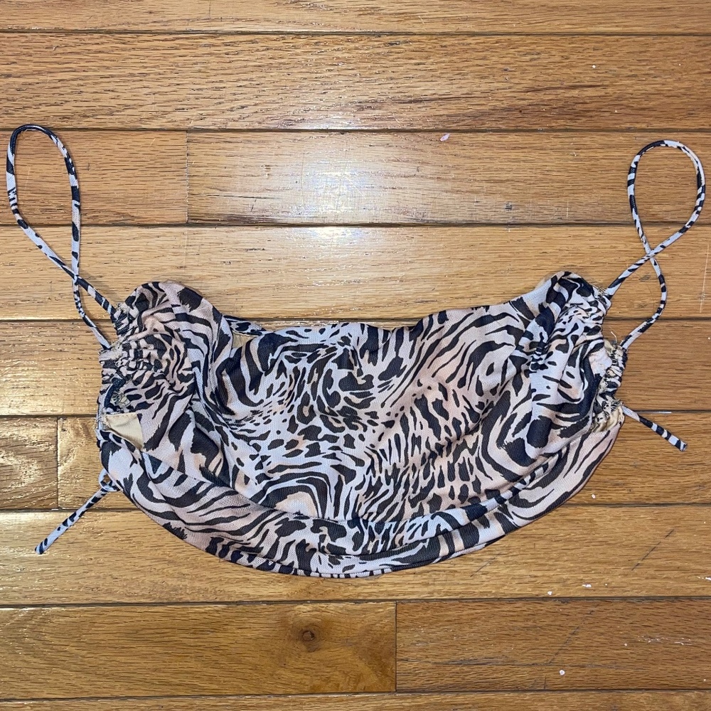 Princess Polly Mini Cheeta Print Going Out Top, Adjustable Straps